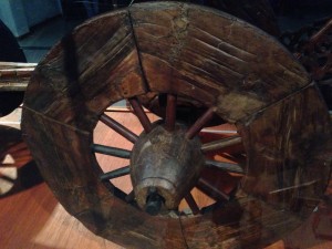 Wooden wheel  From an elaborately carved cart found with the Oseberg Viking ship